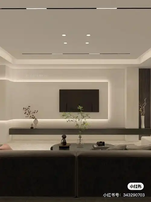 现代简约风格电视背景墙,设计还要靠自己