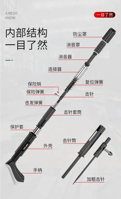 仓梵小型气钉吊顶神器一体射钉枪发射瓦斯弹药炮钉枪线槽打钉枪 小型