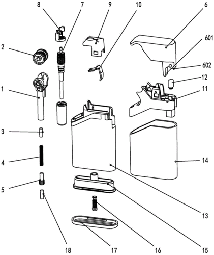 一种翻盖砂轮气体明火打火机的制作方法