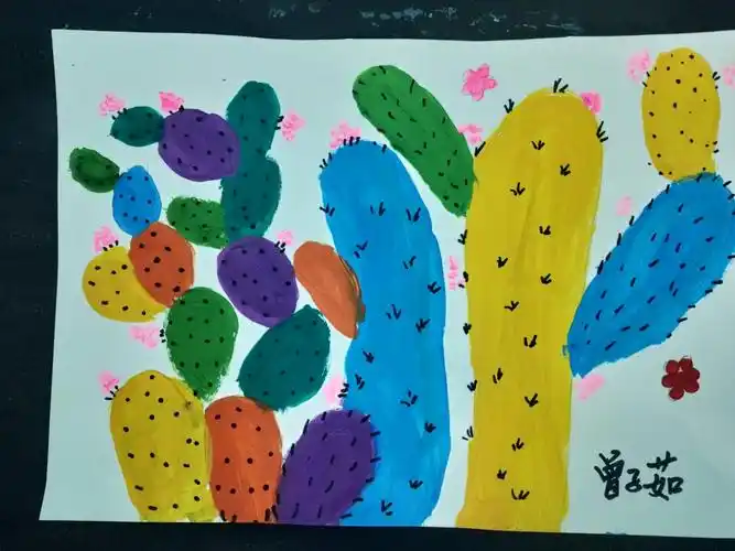 第一节课知识要点: 1,在白色卡纸上,用不同颜色的水粉颜料画出不同