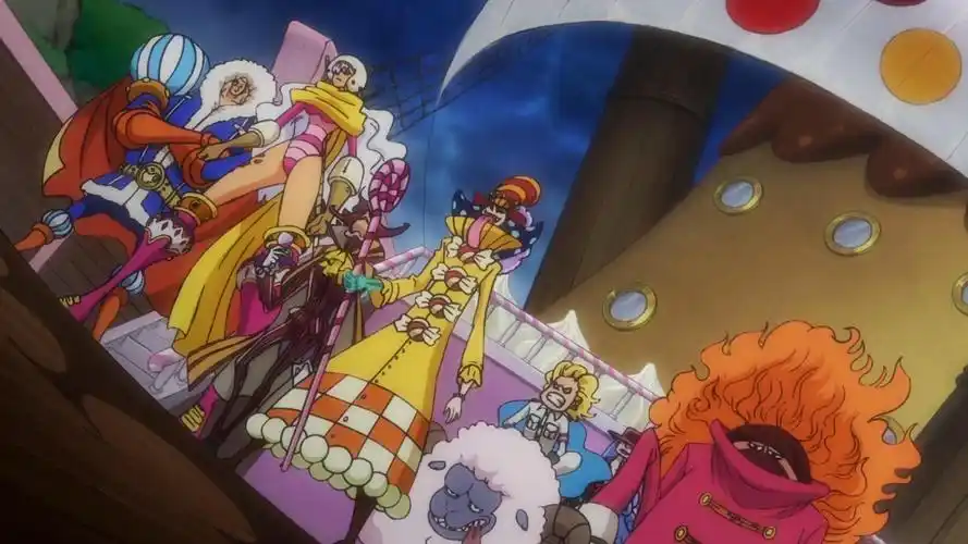 海贼王988集:名场面来袭!白胡子团增援,马尔科一脚踢飞大妈船