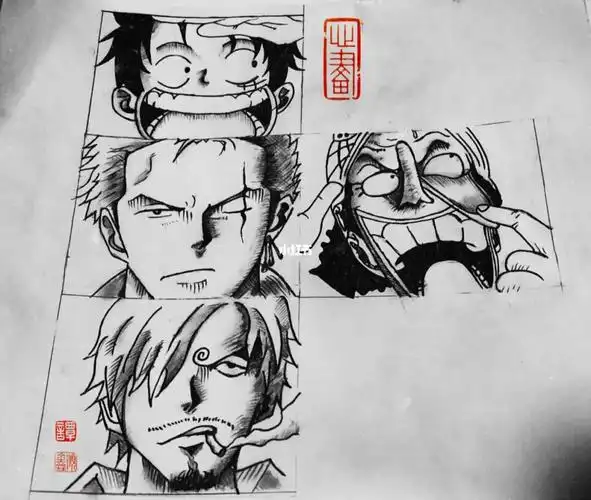 海贼王手绘,临摹乌索普
