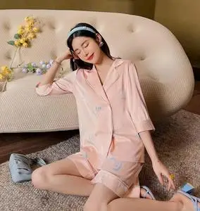 和服睡衣女粉色