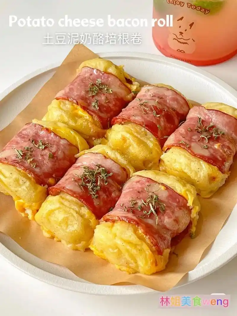 土豆泥奶酪培根卷