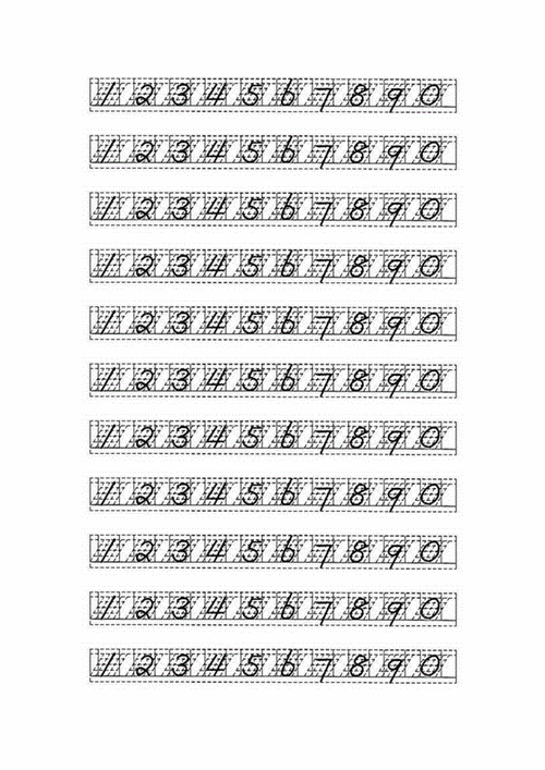 阿拉伯数字字帖和大写字帖docx5页