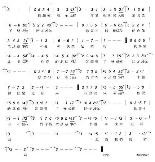 光良--童话简谱1