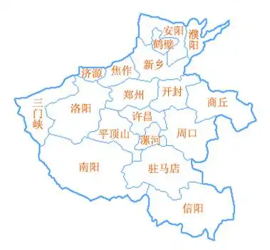 河南省行政区划及地图