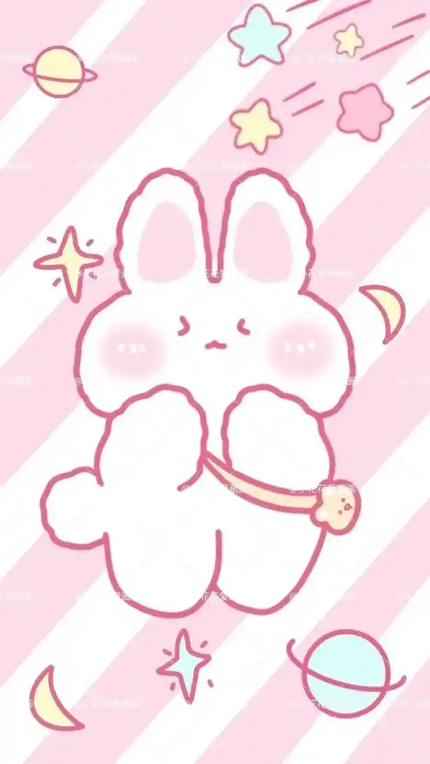 原创壁纸可爱粉红小萌图壁纸待授权