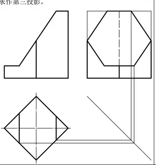 这个三视图的立体图是什么样子