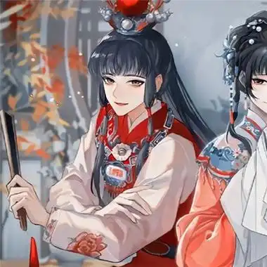 动漫版林黛玉和贾宝玉古风情侣头像图片