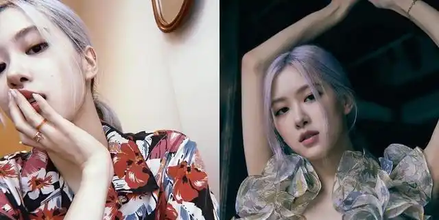 blackpinkrosé浪漫银紫发单飞登封高贵冷艳被赞人间玫瑰