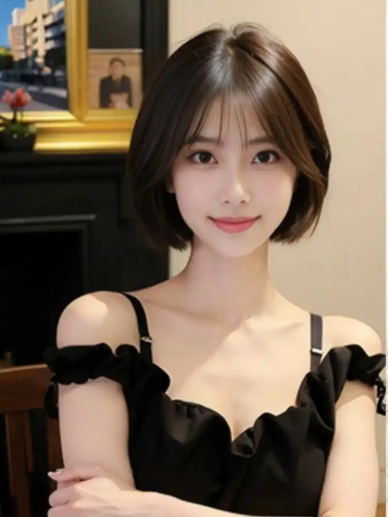 超级减龄显白发型 多漂亮才算漂亮 简约大方的韩式蓬松短发,韩式少女