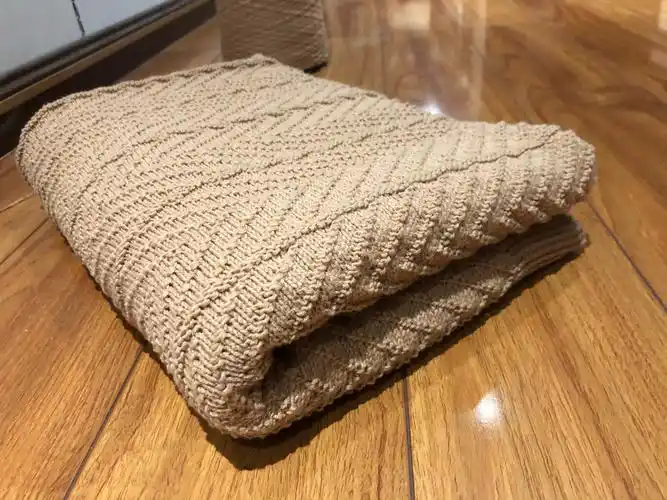 好织又好看的经典蓝巨人毛衣花样办公室午休毯-编织教程-编织人生