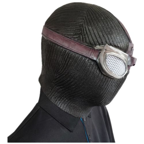 新蜘蛛侠英雄远征面具暗影黑色乳胶头套cos道具酒吧假面舞会面罩