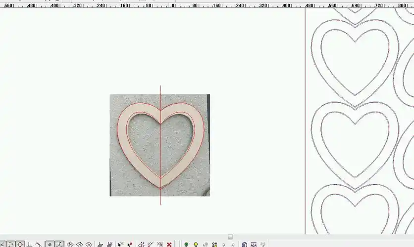 画桃心排版雕刻教学北京精雕免费学习视频干货教程