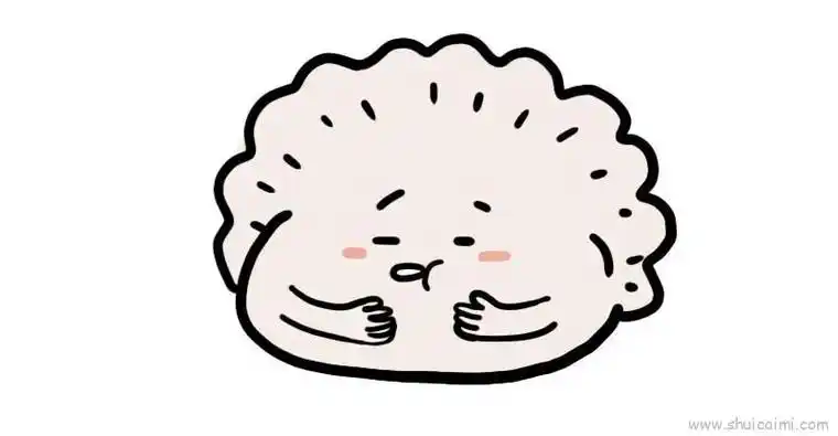 饺子儿童画怎么画 饺子简笔画步骤