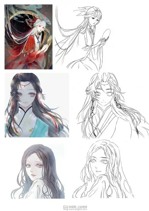 《古风插画鼻子的基本画法》by 用户6319