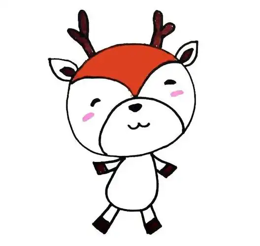 可爱又简单的小鹿简笔画绘制步骤大全,图片,简笔画-学笔画