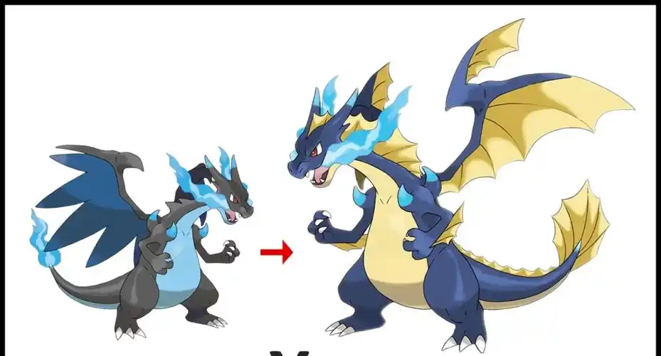 神奇宝贝:mega喷火龙x,y"4种新属性"对比,都超帅气!