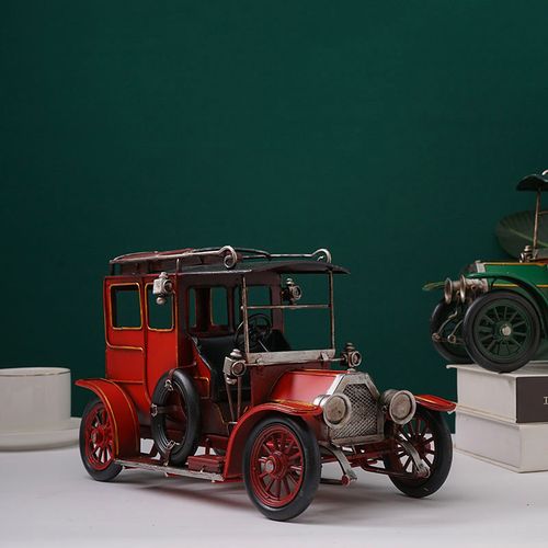 复古老爷车摆件车模型经典老车老式汽车工业风放在酒柜上的装饰品