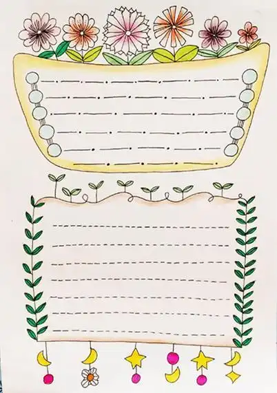 竖版简单万能手抄报 简单手抄报