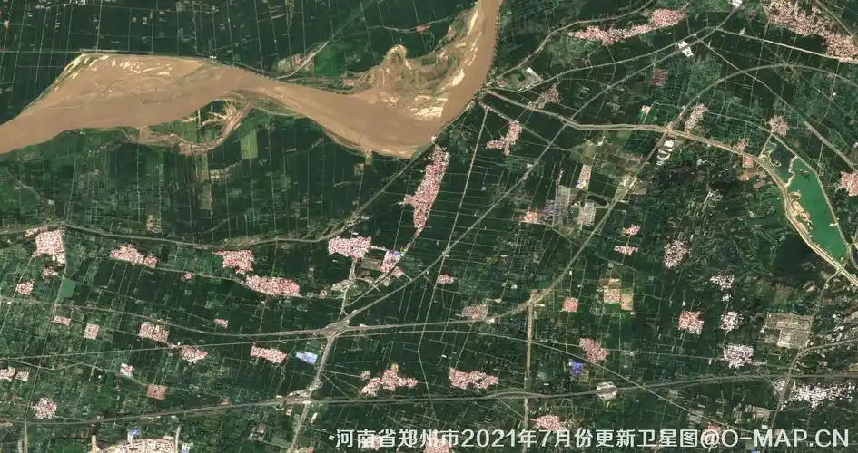 卫星影像地图更新河南省2021卫星图郑州市2021卫星图