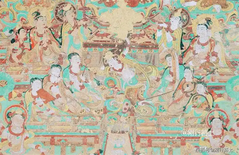 在敦煌有种飞天壁画从课本上飞入现实里的感觉_莫高窟_千年_艺术