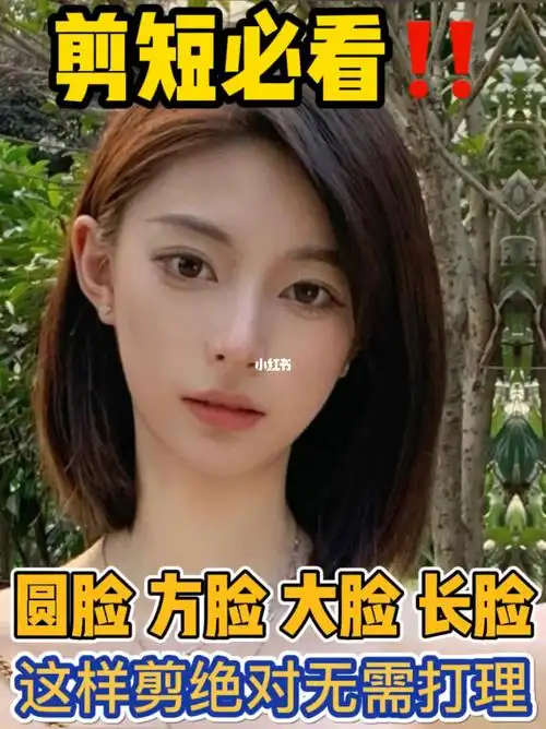 适合圆脸方脸女生可甜可盐甜美减龄短发