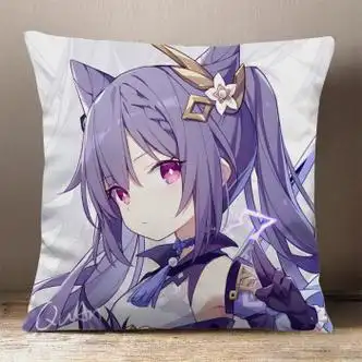 原神抱枕刻晴屁斜法动漫二次元宅男长条枕定制周边毛绒公仔 13 日本