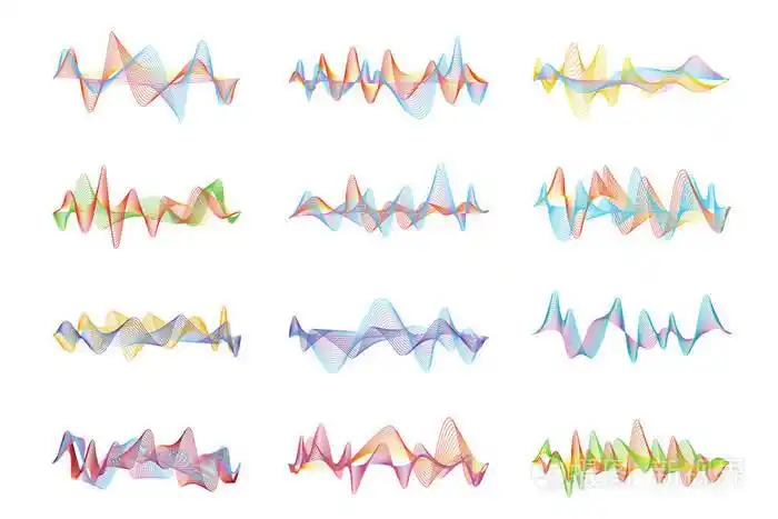 抽象的声波.均衡器面板的语音或音乐数字可视化
