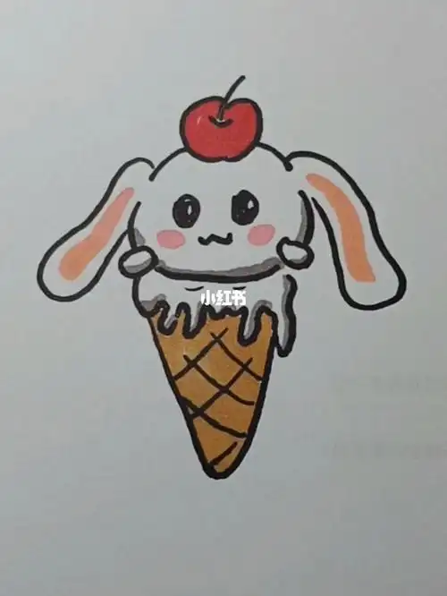 冰淇淋简笔画