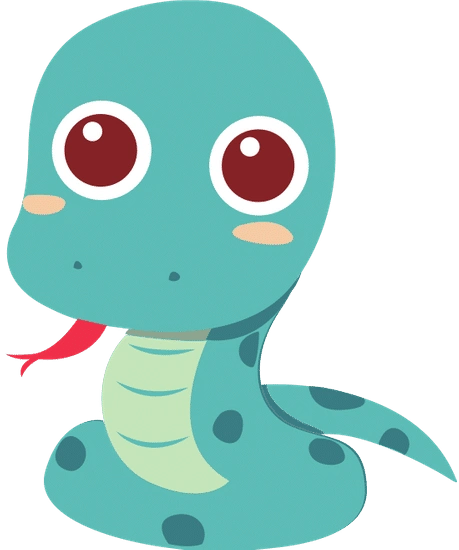 snake cartoon icon