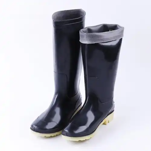 抗汛抢险救援装备橡胶高筒雨鞋防穿刺防汛雨靴防汛救灾劳保雨鞋
