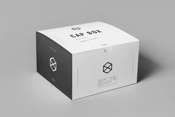 精致盖帽包装盒样机素材下载cap box mock up