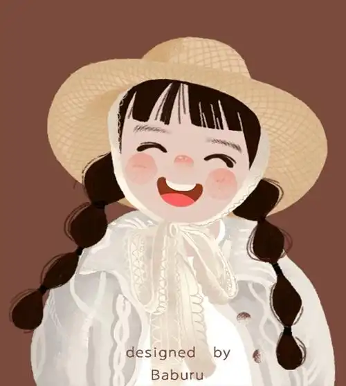 戴草帽的小女孩_茶法师koki__插画师作品_涂鸦王国gracg.com