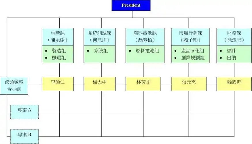 虚拟公司组织架构与分工.