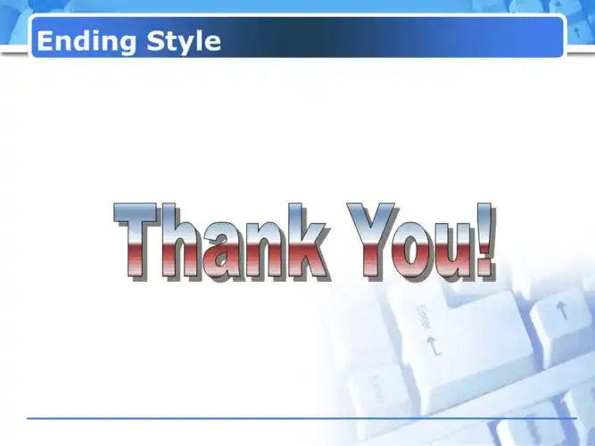 模板之结束语篇完美ppt