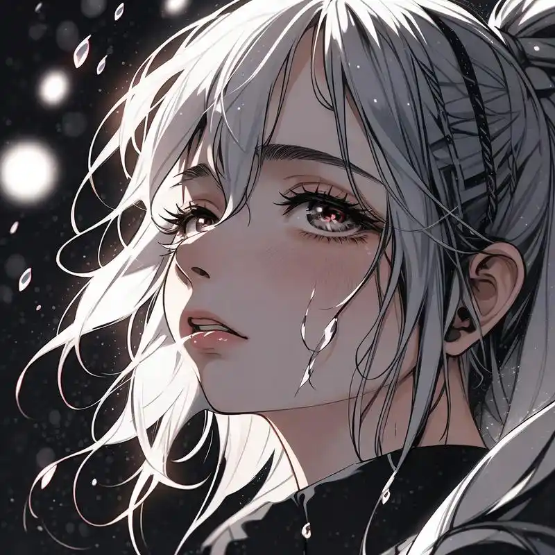 泪目瞬间91哭泣的女生头像