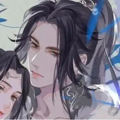 卡通情侣头像一左一右动漫情侣头像一男一女分开的两张