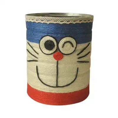 新品幼儿园手工作品奶粉罐变废为宝diy花盆环保创意亲子作业