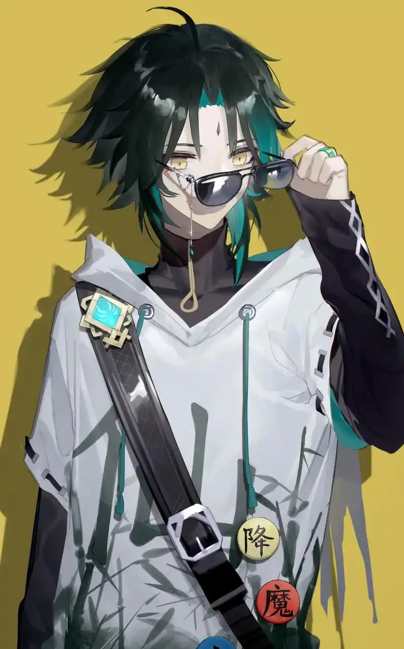 时尚男装模特——#魈 #原神 #原神壁纸 #虚空鼓动劫火高扬 - 抖音