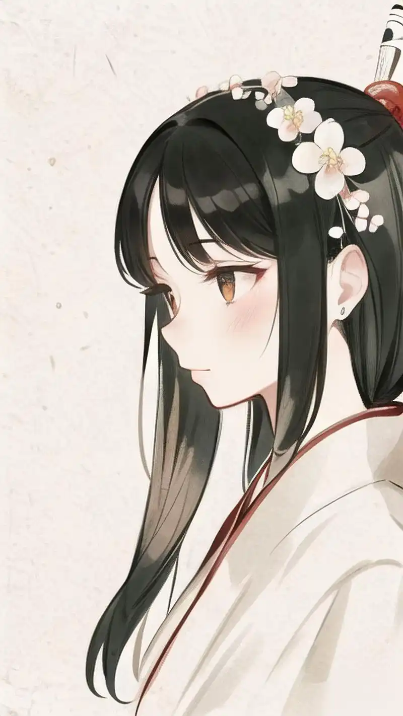 94仙气飘飘的古风女生桃花壁纸94