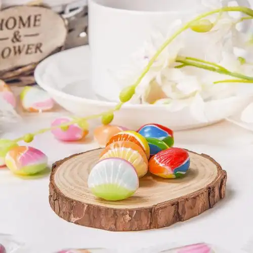 可爱创意儿童彩色七彩贝壳糖硬糖礼物婚庆喜糖散装糖果休闲小零食