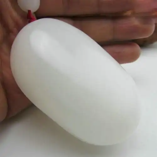 天然阿富汗白玉手把件 白玉石手把件 批发