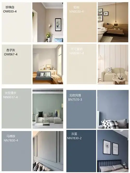 装修干货95立邦漆超火网红莫兰迪墙漆色97 墙面装修的时候颜色