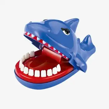 蓝竹文化大号咬手指玩具亲子互动桌面游戏鲨鱼拔牙整蛊玩具整蛊鲨鱼
