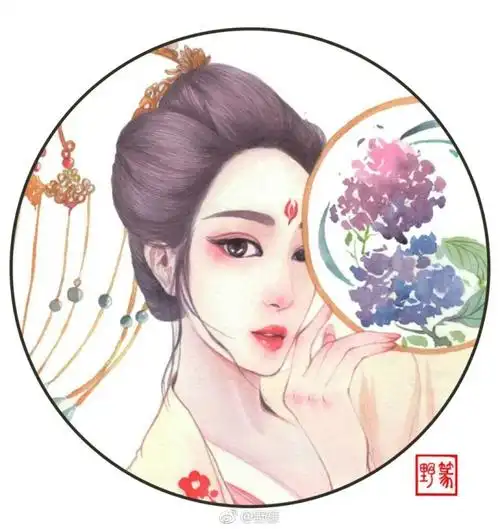 半遮面 古风插画