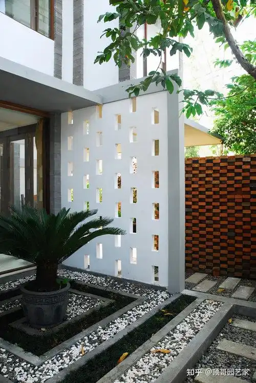 有颜值的庭院都有一面镂空墙