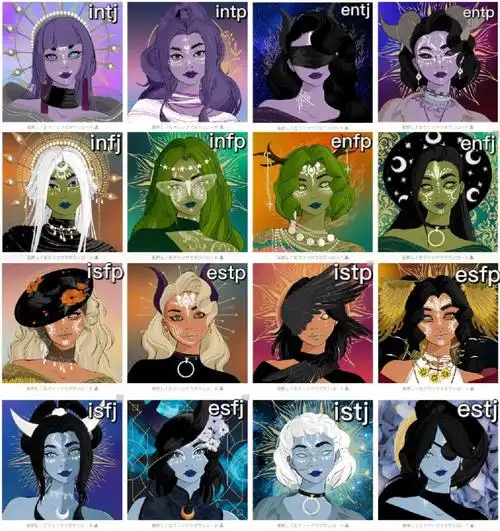 mbti捏脸来点不一样的风格picrew