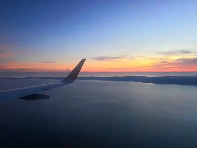 手机摄影|飞机上的夕阳余晖